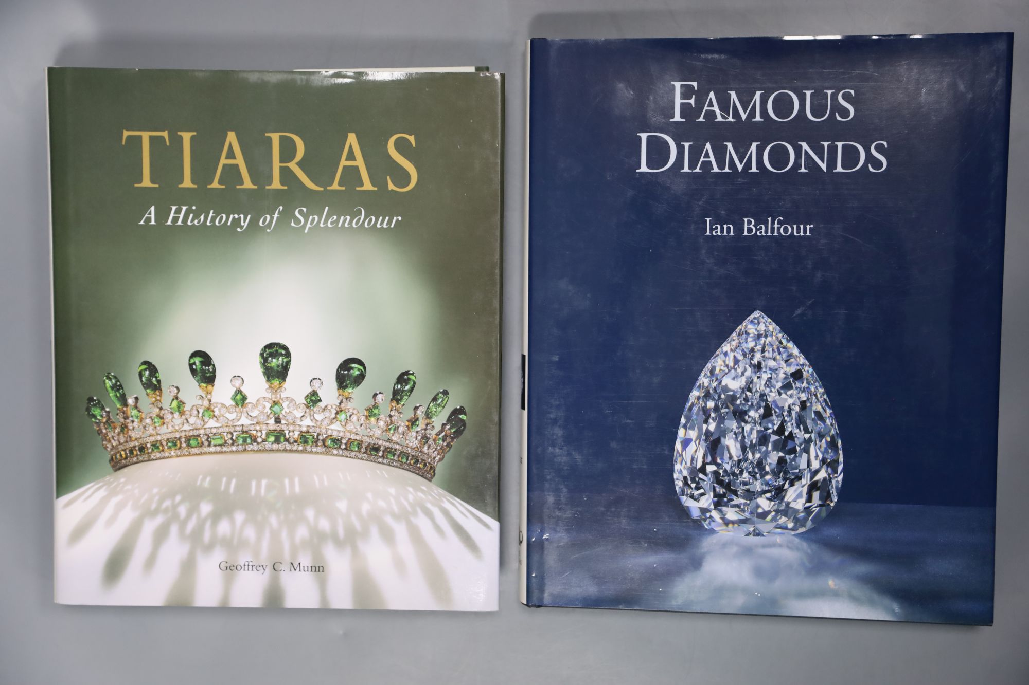 Balfour, Ian - Famous Diamonds, qto, with d.j., 5th edition, Woodbridge 2009; Munn, Geoffrey C - Tiaras, A History of Splendour, qto, w